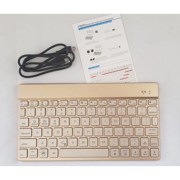 iOS/Android Tablet Back-lit Bluetooth Keyboard - Picture 2 of 5